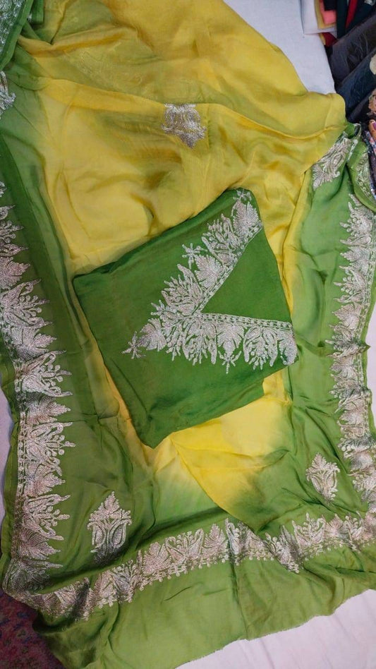 Premium upada silk suits (Unstitched)