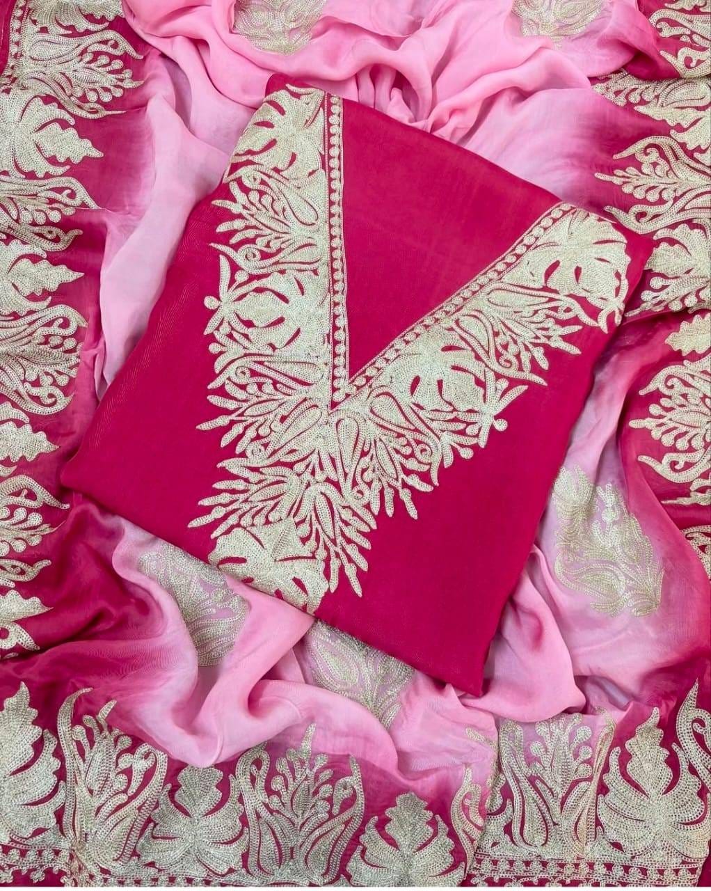 premium upada silk suits (unstitched)