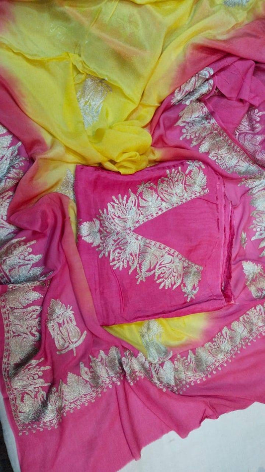 Premium upada silk suits (Unstitched)