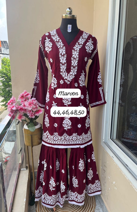 Chanderi Silk Garara Sets