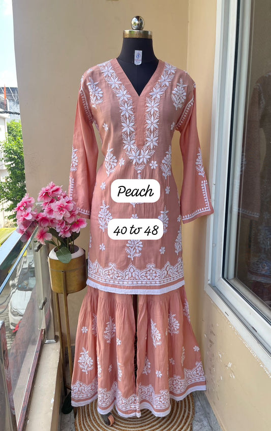 Chanderi Silk Garara Sets