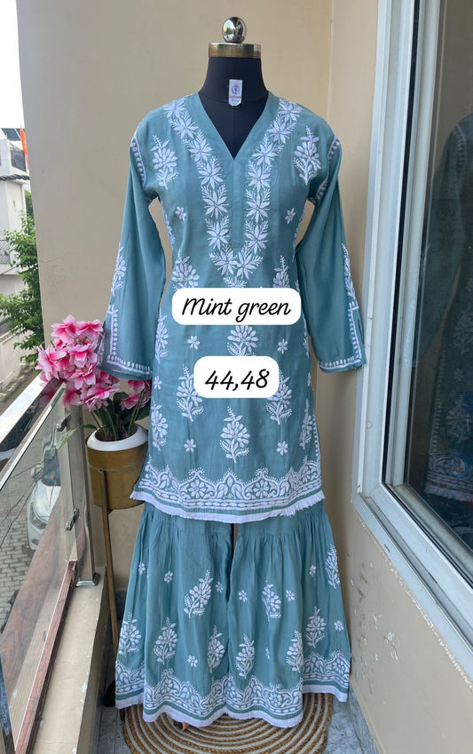 Chanderi Silk Garara Sets