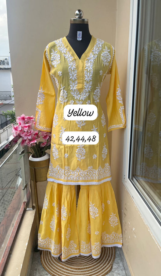 Chanderi Silk Garara Sets