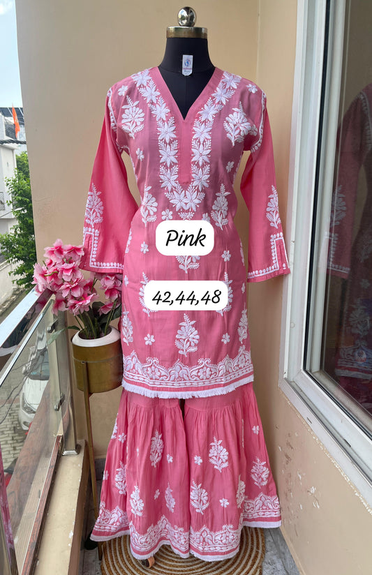 Chanderi Silk Garara Sets