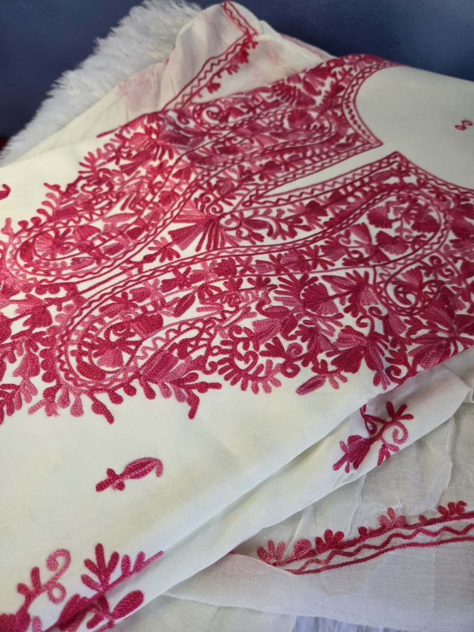 rayon cotton linen blend suits (unstitched)