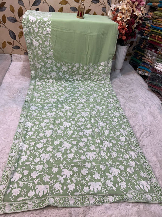 Georgette chinar sarees