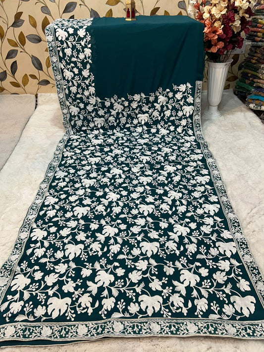 Georgette chinar sarees