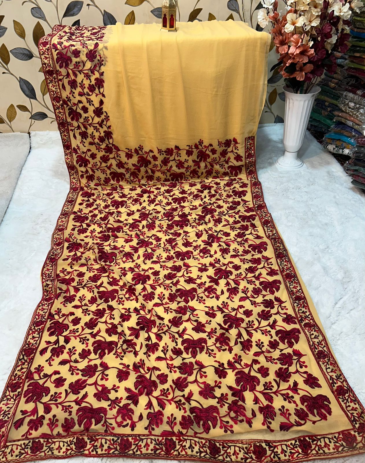 georgette chinar sarees