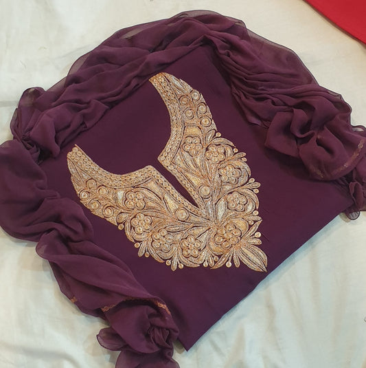 Roman silk 3pc suits (unstiched)
