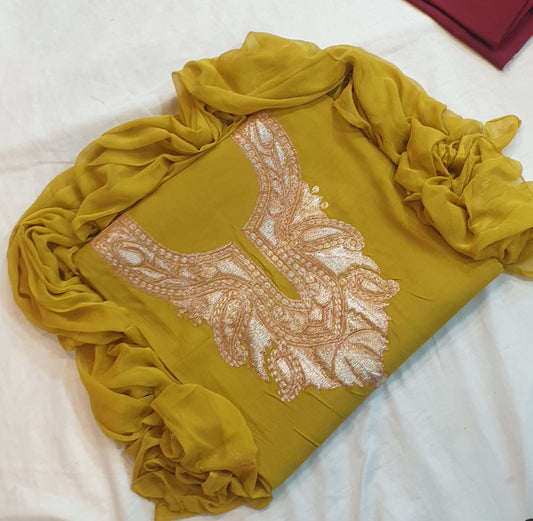 Roman silk 3pc suits (unstiched)