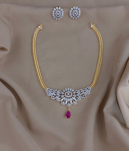 Necklace with earrings set