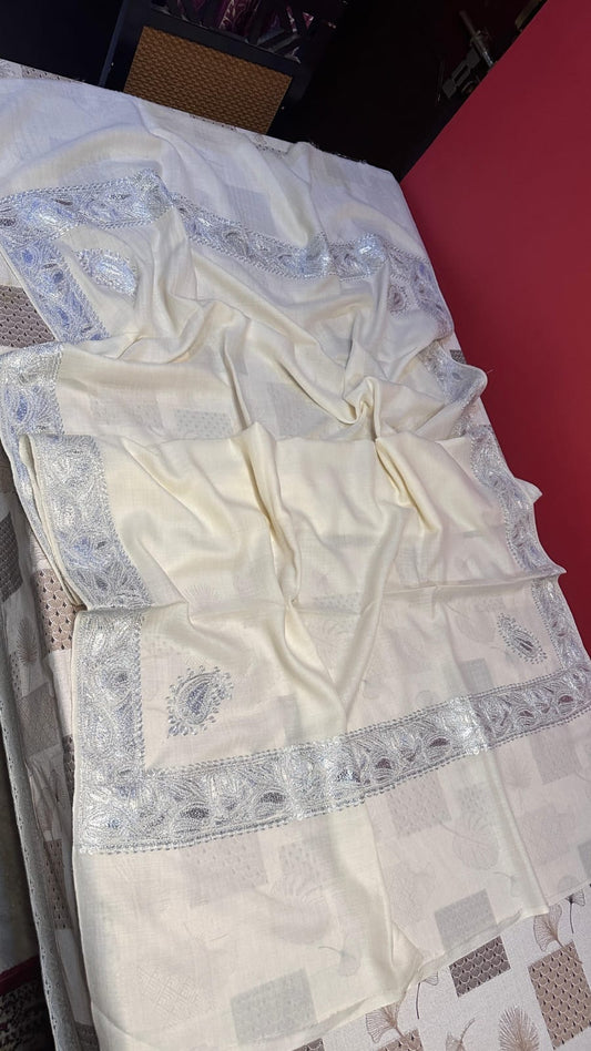 Semi-Pashmina tilla work shawls