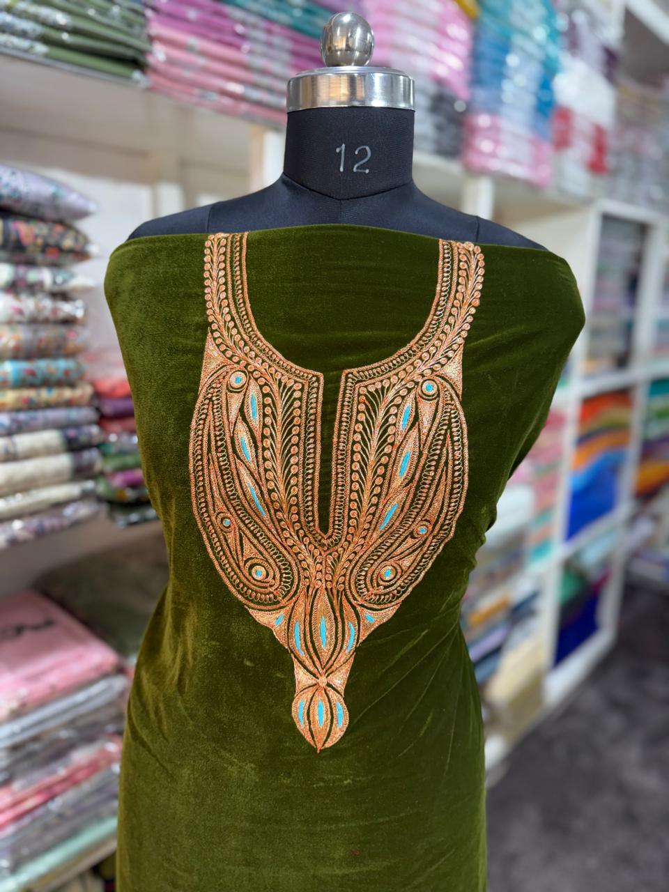 tilla work kurti(unstitched)