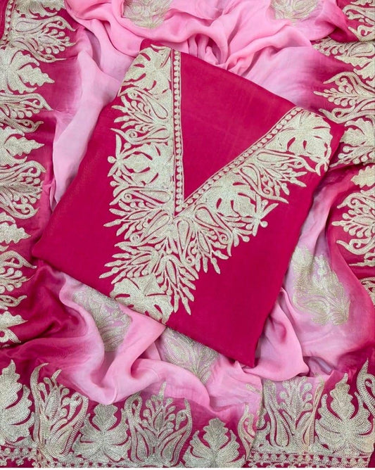 Premium upada silk suits (Unstitched)