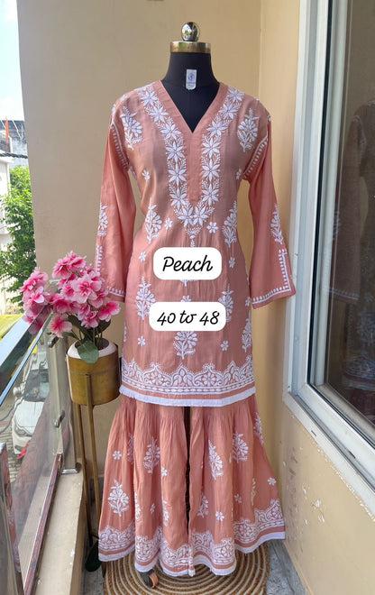Chanderi Silk Garara Sets