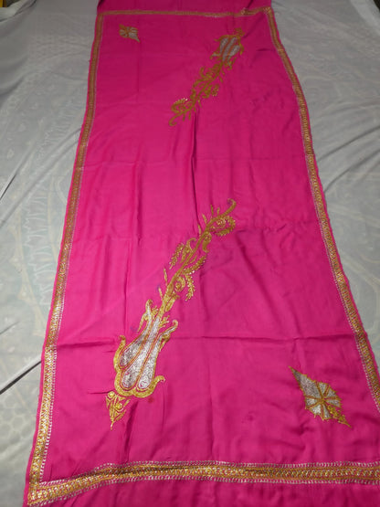 Designer semi-pashmina shawls