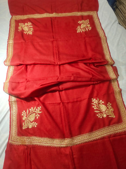Designer semi-pashmina shawls