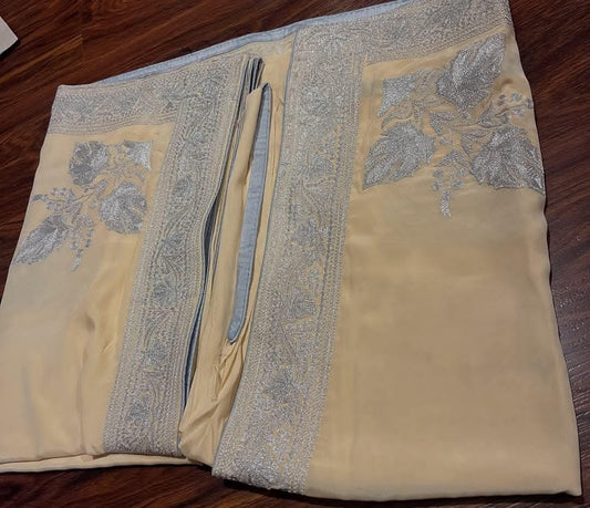 Tilla work saree