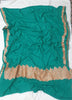 Crepe tilla work saree