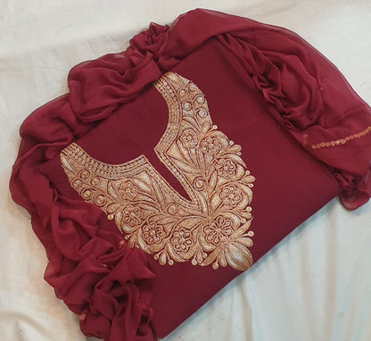 Roman silk 3pc suits (unstiched)