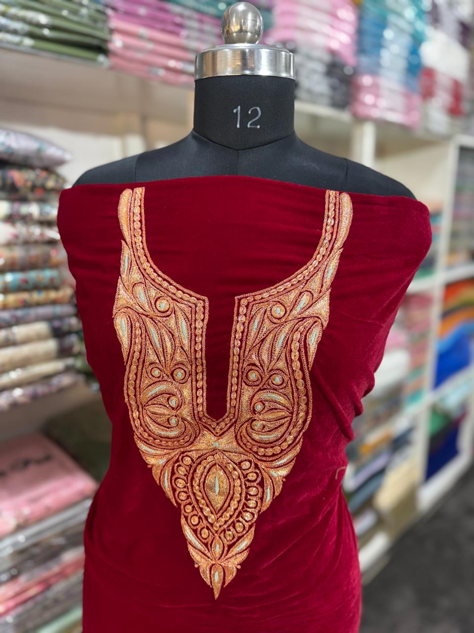 tilla work kurti(unstitched)