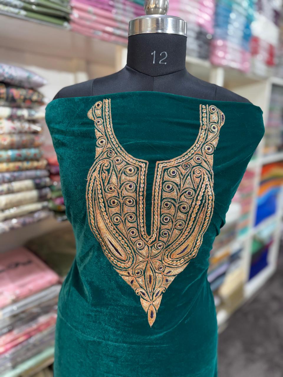 tilla work kurti(unstitched)