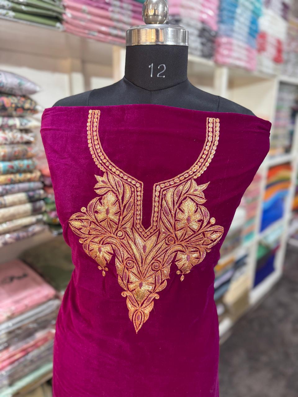 tilla work kurti(unstitched)