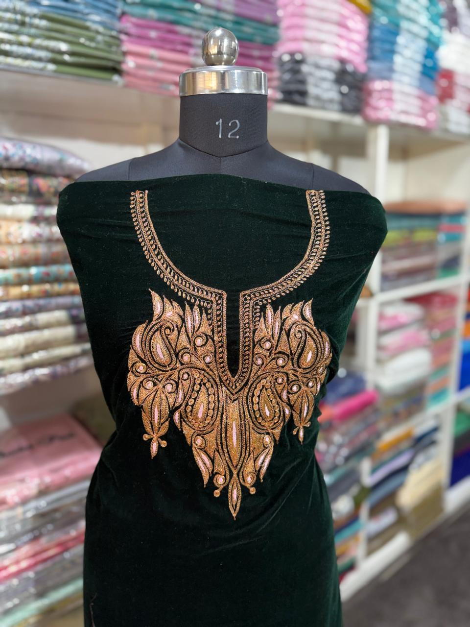 tilla work kurti(unstitched)