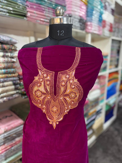 Tilla work kurti(unstitched)