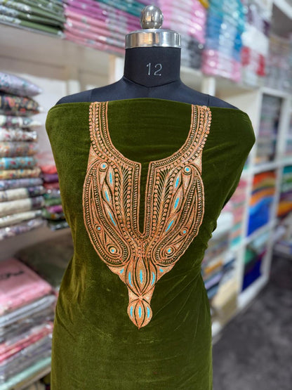 Tilla work kurti(unstitched)