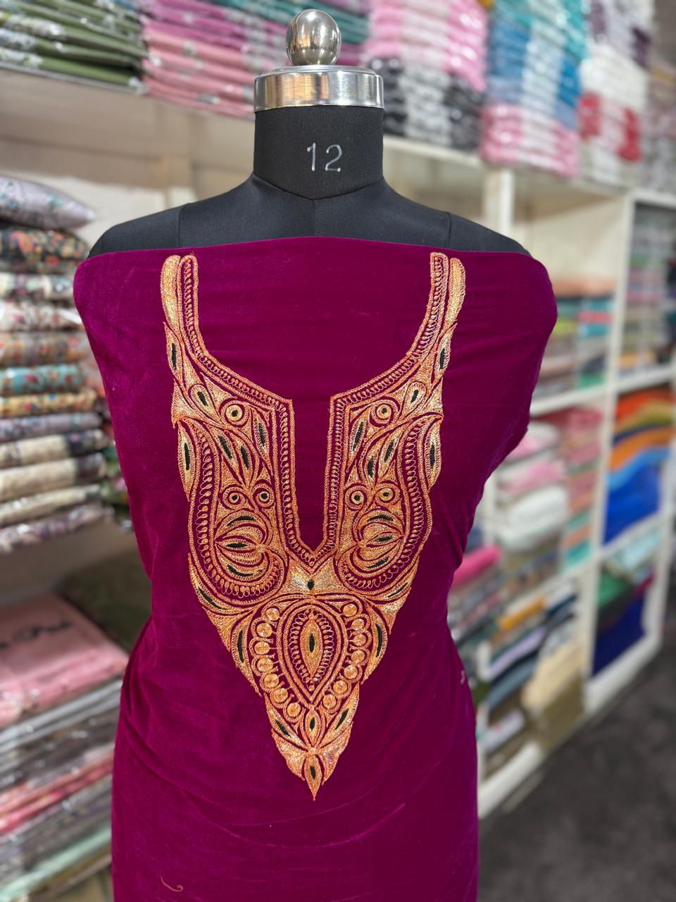 tilla work kurti(unstitched)