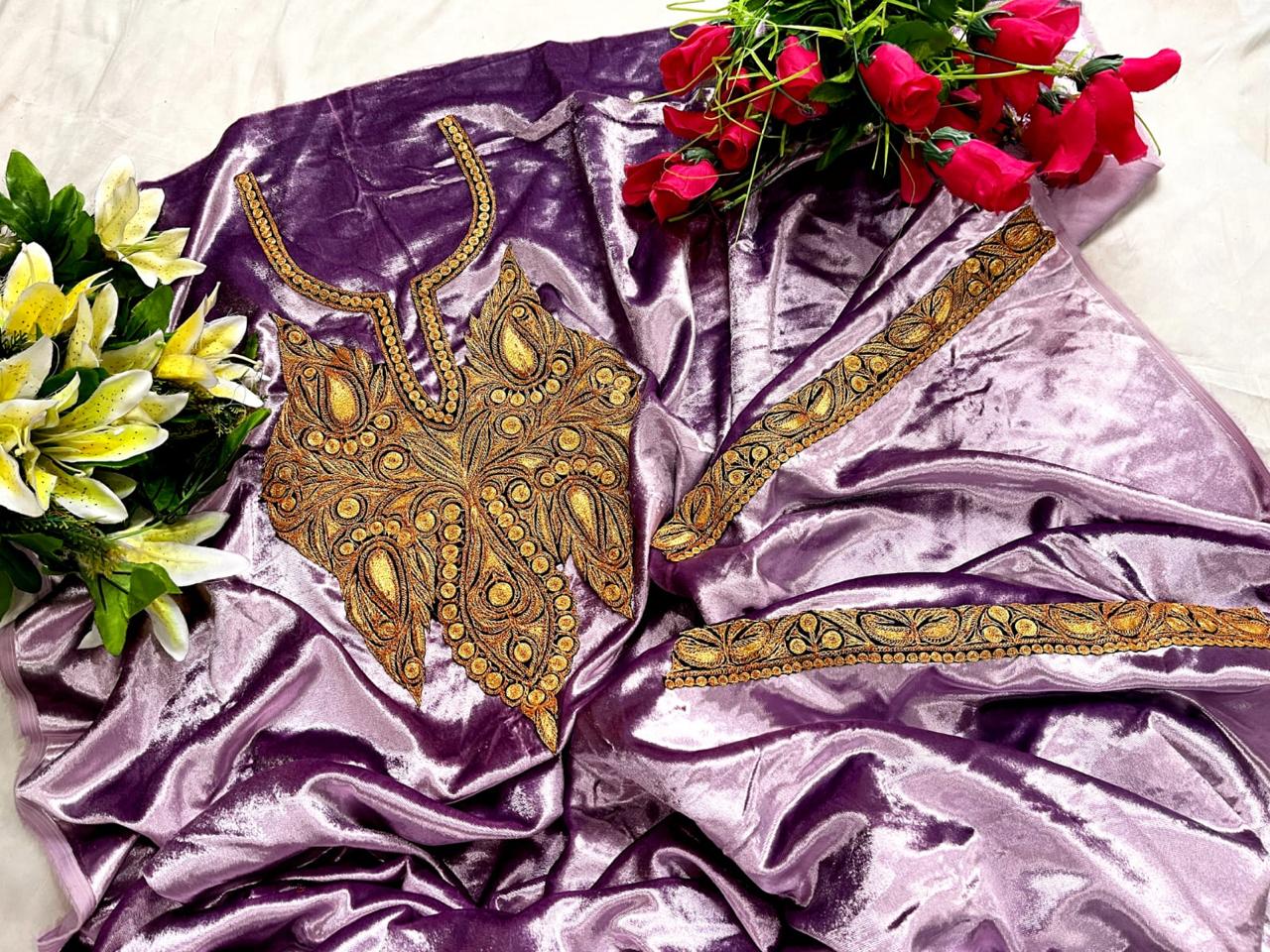 velvet suits(unstitched)