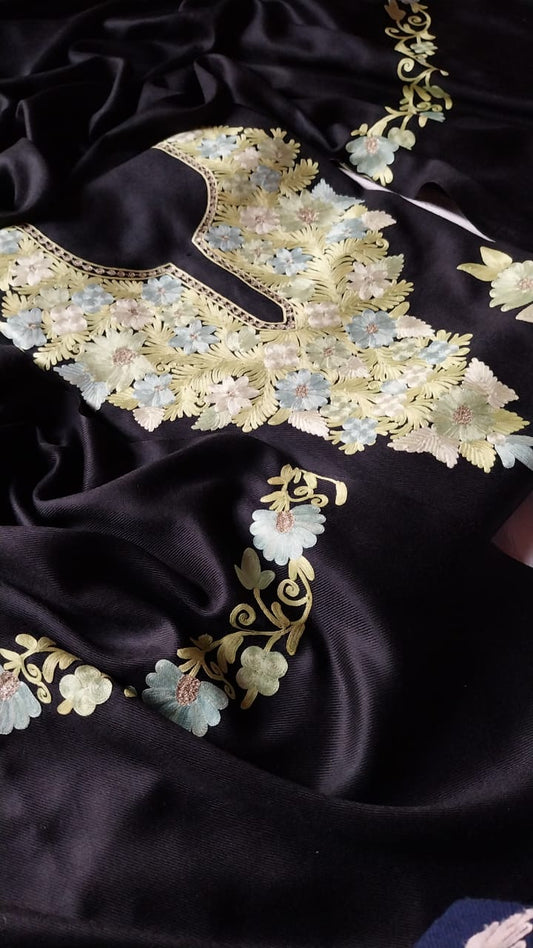 Aari work winter suits(unstitched)