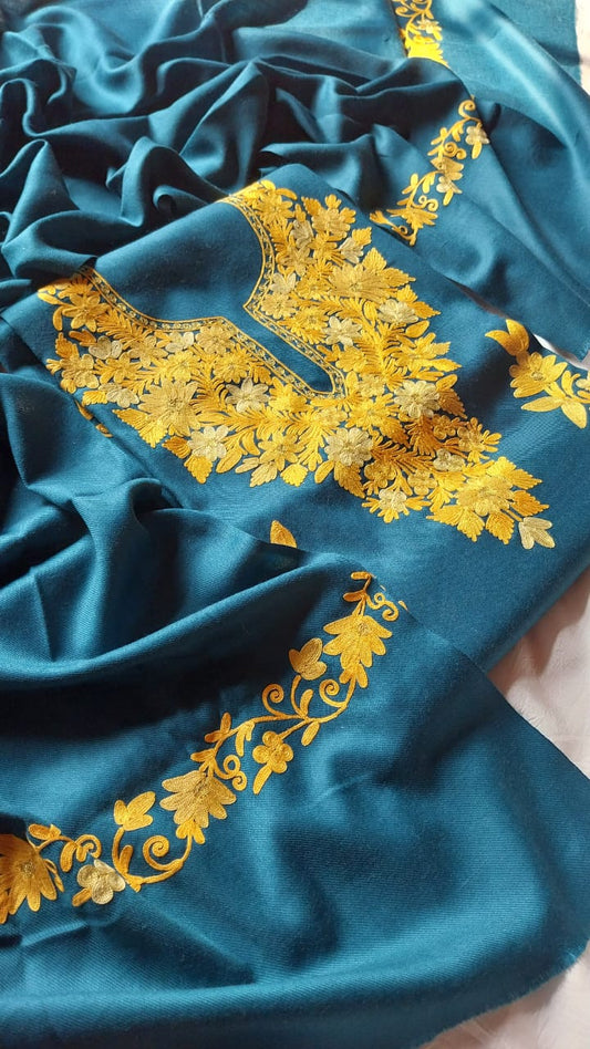 Aari work winter suits(unstitched)