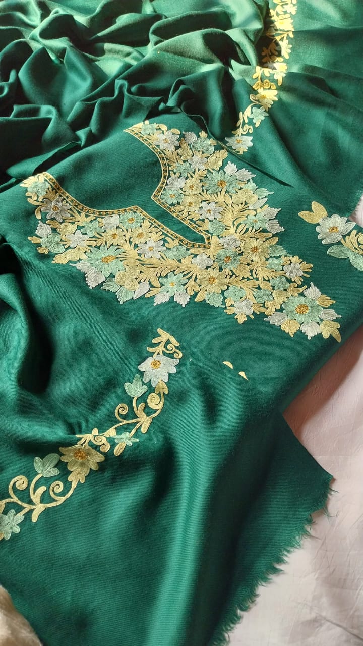 aari work winter suits(unstitched)