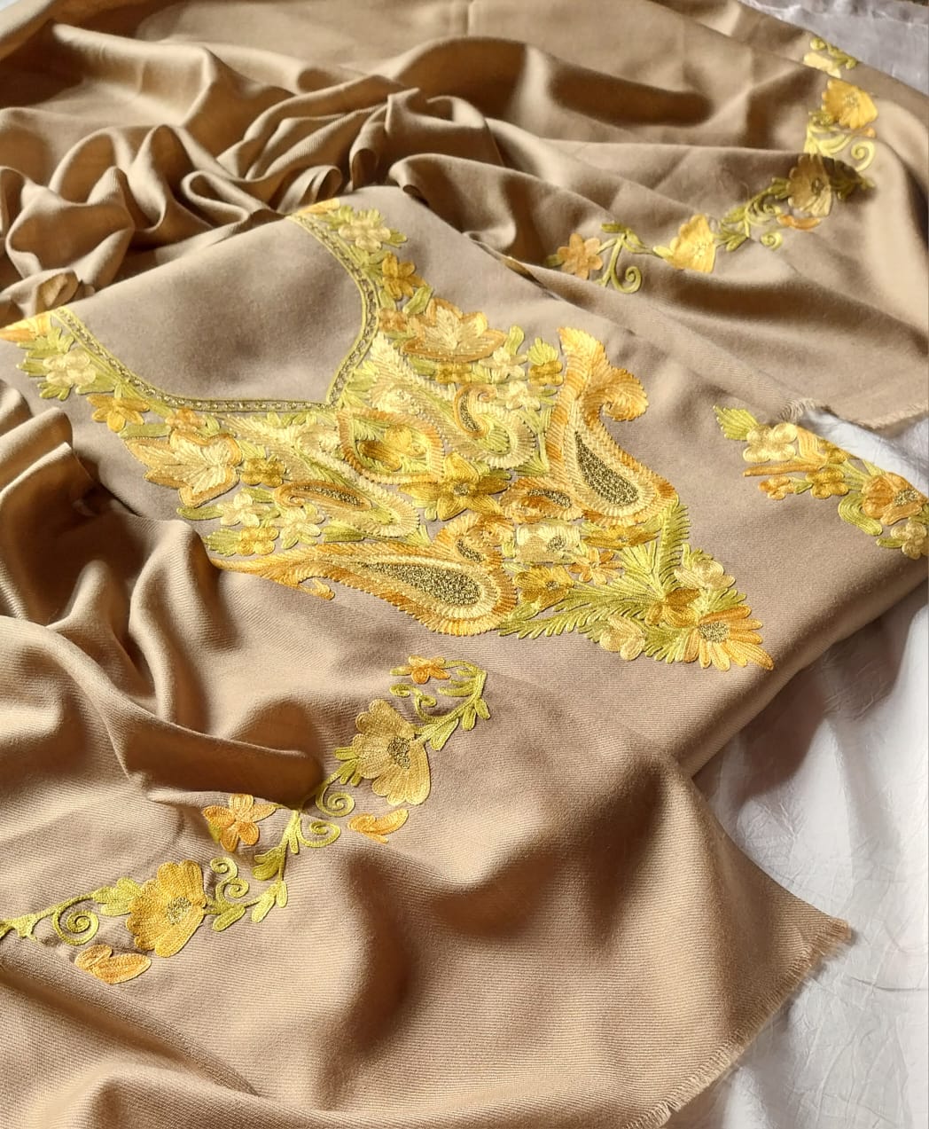 aari work winter suits(unstitched)