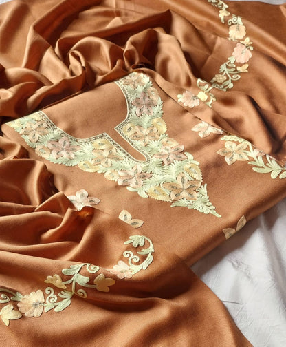 Aari work winter suits(unstitched)