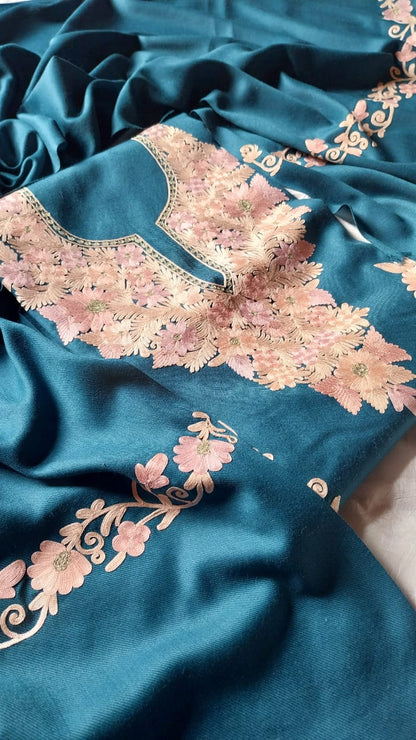 Aari work winter suits(unstitched)