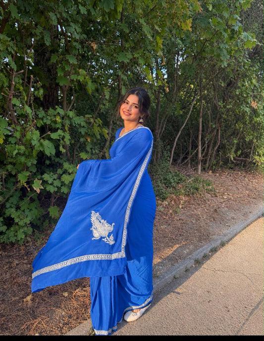 Kashmi Crepe Saree